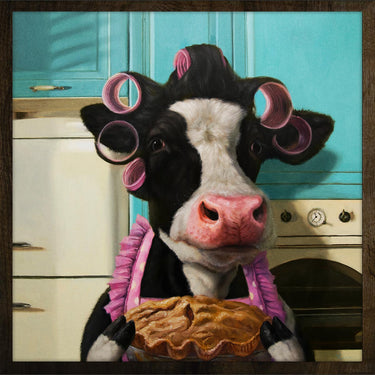 Koeienvlaai - Diamond Painting - 30x30cm - Rond